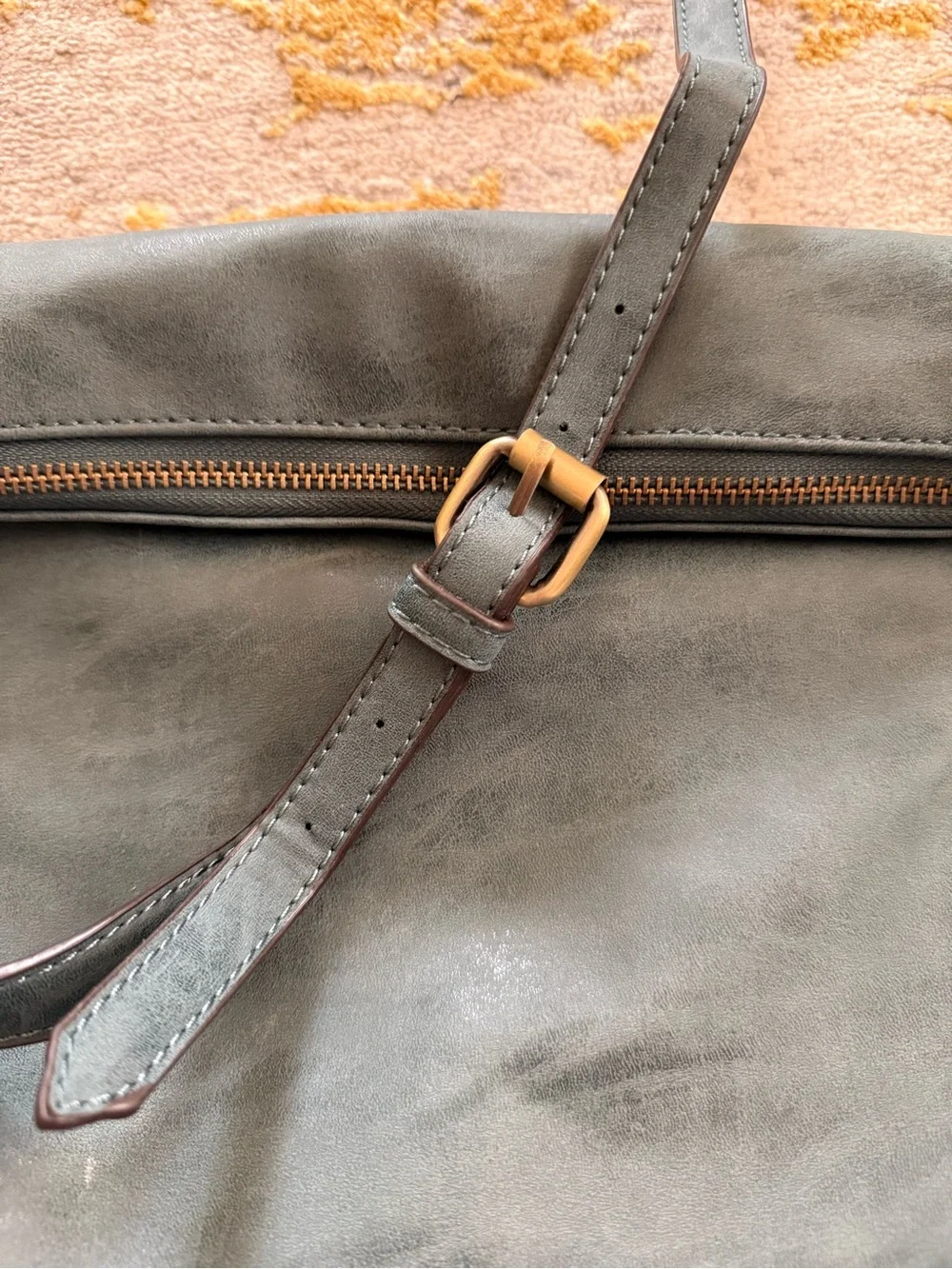 Joy Susan Teal Vegan Leather Convertible Hobo Shoulder Crossbody Bag